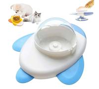 Rocket-Shaped Dog Puzzle Toy,360° Rotating Treat Dispenser with Suction Base,Mental Stimulation Training Toy for Dogs and Cats,Slow Feeder Interactive Treat Dispenser for Small Medium Dog (E 1pc)