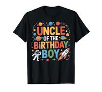 Rocket Ship Space Party Uncle of The Birthday Boy T-Shirt