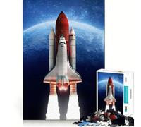 Rocket Space Collage 1000 Pieces Jigsaw Puzzles for Teenagers Mental Toy Stress Relief Premium Cut (38x26cm)