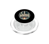 Rocket Space Launch Countdown Retro PopSockets PopGrip for MagSafe