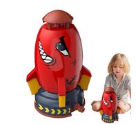 Rocket Spray Toy - Cartoon Aqua Shooter, Interactive Hydro Fountain | Pressure Powered Rotating Garden Sprinkler, Playful Summer Outdoor Game For Boys Girls Backyard Park Pool Lawn Beach Festival Trip