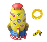 Rocket Spray Toy - Cartoon Aqua Shooter, Interactive Hydro Fountain | Pressure Powered Rotating Garden Sprinkler, Playful Summer Outdoor Game For Boys Girls Backyard Park Pool Lawn Beach Festival Trip