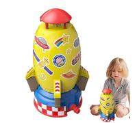 Rocket Sprinkler toy- 360 Degree Rotating Space Rocket, Cartoon Water Sprayer, Portable Fun Outdoor Summer toy| Kids Boys Girls Adjustable Water Pressure flightAltitude Spray toyPool Garden