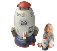 Rocket Sprinkler toy- 360 Degree Rotating Space Rocket, Cartoon Water Sprayer, Portable Fun Outdoor Summer toy| Kids Boys Girls Adjustable Water Pressure flightAltitude Spray toyPool Garden
