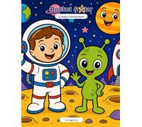 Rocket & Star: A Space Coloring Book for Kids Ages 4-8