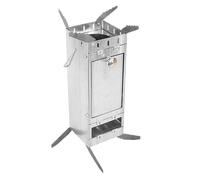 Rocket Stove - Heavy Duty Rustproof Burner with Carry Handle - Foldable Wood Heater for Camping Accessories, for Indoor and Outdoor Use, Home, Garden, Yard, Patio, BBQ, Fishing, Hunting