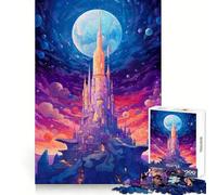 Rocket Towers Colorful Jigsaw Puzzles 1000 Pieces for Adults Strengthen Recall Calm Mind Quality Edge Warm Surprise (38x26cm)