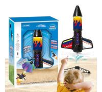Rocket Toy for Kids, Rocket Launch Toy, Led Light-Up Parachute, Abs Material Durable Design, Outdoor Learning Interactive Game, Students Teens Boys Girls Science Enthusiasts, Size Varies