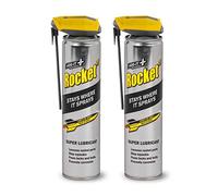 Rocket TT Multi-Use Super Lubricant WD Spray Bottle 300ml - Leaves Anti-Corrosion Coating - (2 Pack)