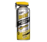 Rocket TT White Lithium Grease 400 ml - Non-Drip, Heat & Water Resistant, Anti-Corrosion Lubricant for Hinges, Gears, Metal & Plastic Applications