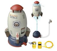 Rocket Water Sprinkler for Kids with 3M Hose - Hydraulic Launch, Spin & STEM Water Pressure Toy for Backyard Summer Play