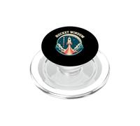 Rocket Window Space Launch Retro PopSockets PopGrip for MagSafe