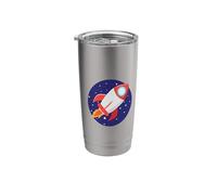 Rocket with Stars Stainless Steel Insulated Tumbler