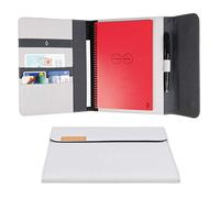 Rocketbook Capsule 2.0 Folio Cover for Core, Panda & Fusion - Made From 100% Recycled PET Plastic, Pen Holder, Magnetic Clasp - Grey, Executive A5