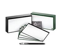 ROCKETBOOK Cloud Cards - Reusable Index Note Cards with 1 Pilot FriXion ColorStick Pen & 1 Microfiber Cloth Included - Single Set of 80