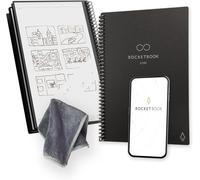 Rocketbook Core Reusable Spiral Notebook, Executive Size 15 cm x 22.4 cm, Black