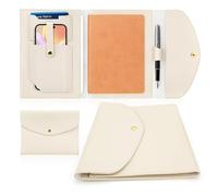 Rocketbook Cover Beige, Portfolio Organizer, A5 Leather Cover for Rocketbook, Universal Leather Planner Executive, Rocketbook Accessories