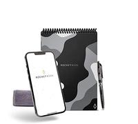 ROCKETBOOK Flip - Executive A5 Size Camo - Smart Infinitely Reusable Notepad - Lined/Dot Grid - Includes Pilot FriXion Pen and Wipe