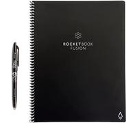 Rocketbook Fusion Reusable Digital Notebook - Smart Notepad A4 Black, 7 Styles, To Do List, Daily Journal, Weekly & Monthly Planner