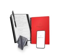 Rocketbook Fusion Reusable Digital Notebook - Smart Notepad A5 Red, 7 Styles, To Do List, Daily Journal, Weekly & Monthly Planner, with Frixion Erasable Pen, Office Gadget Reduces Paper Waste