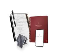 Rocketbook Fusion Reusable Digital Notebook - Smart Notepad A5 Scarlet Red, To Do List, Daily Journal, Weekly & Monthly Planner with Frixion Erasable Pen, Office Gadget Reduces Paper Waste