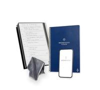 Rocketbook Fusion Reusable Undated Productivity Planner 6" x 8.8" Blue - Goals, Monthly & Weekly Calendar, Daily To Do List, Lined and Dotted Pages