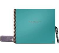 Rocketbook Fusion Smart Reusable Letter Size Notebook, 7-Subject, 8-1/2" x 11", 21 Sheets, Teal