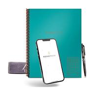 ROCKETBOOK Matrix Reusable Digital Graph Paper Notebook - Smart Notepad A4 Spiral Note Book Pad, Lined Paper with Frixion Erasable Pen and Wipe, Office Gadget App Reduce Paper Waste