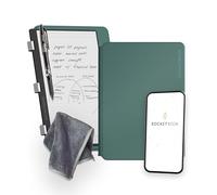 Rocketbook PRO 2.0 Reusable Digital Notebook - Smart Notepad A5 Green, Wirebound Note Book To Do List Pad, Dotted and Lined Paper with Frixion Erasable Pen and Wipe, Office Gadget App