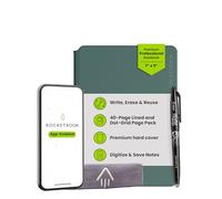 Rocketbook PRO 2.0 Reusable Digital Notebook - Smart Notepad A5 Green, Wirebound Note Book To Do List Pad, Dotted and Lined Paper with Frixion Erasable Pen and Wipe, Office Gadget App