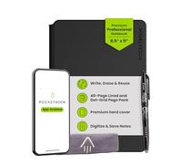 Rocketbook Pro 2.0 Reusable Digital Notebook - Smart Notepad - Black, with 20 Dotted & Lined Pages, Hardcover, with Pilot Frixion Pen & Microfiber Cloth, A4 Letter Size 8.5" x 11" - Office Gadget