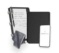 Rocketbook Pro 2.0 Reusable Digital Notebook - Smart Notepad - Black, with 20 Dotted & Lined Pages, Hardcover, with Pilot Frixion Pen & Microfiber Cloth, A5 Executive Size 7" x 9" - Office Gadget