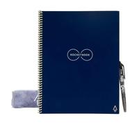 Rocketbook Reusable Digital Notebook - Smart Notepad A4 Blue - Wirebound Note Book To Do List Pad, Dotted Paper with Frixion Erasable Pen and Wipe, Office Gadget App Reduce Paper Waste