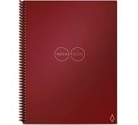 ROCKETBOOK Reusable Digital Notebook - Smart Notepad A4 Red - Wirebound Note Book To Do List Pad, Dotted Paper with Frixion Erasable Pen and Wipe, Office Gadget App Reduce Paper Waste