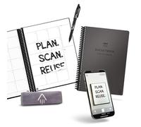Rocketbook Smart Reusable Everyday Planner. Week, Month, Annual, To-Do List, Goal Templates. Journal and Notebook Pages. Undated Organizer, 6" x 8.8" Executive Size Letter Size with Pen and Cloth,