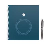 Rocketbook Wave Smart Reusable Notebook - Upload Notes Using iOS/Andriod App and Then Microwave To Clear All Pages and Start Again - Standard / Large Size