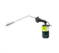 ROCKETFIRE Fire Starter Torch | Perfect Propane Torch Head, Grill Gun, Charcoal Torch | Compatible with Bernzomatic Propane & MAP/PRO Fuels | Stainless Steel Tri-Flame Tip | Fuel NOT Included | Black