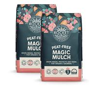 RocketGro Organic Magic Mulch - 2 x 50L - Chemical-Free Natural Garden Mulch, Eco-Friendly Organic Fertilizer for Soil Enrichment, Enriched with N:P:K, Microbes & Nutrients