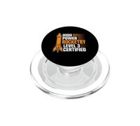 Rocketry Level 3 Certified Model Rocket PopSockets PopGrip for MagSafe