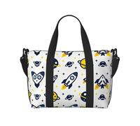 Rockets Travel Duffle Bag-Lightweight Carry On Weekender for Men Women, Waterproof Overnight Bag for Gym Weekend Trips