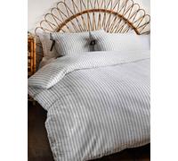 Rockett St George Pure Cotton Star Struck Stripe Duvet Set White Mix