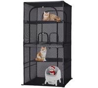 Rockever Catio Outdoor Cat Enclosure Large Cat House for Mulitiple Cats,M