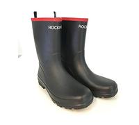 Rockfish Womens/Ladies Red Stripe Wellington (5 UK) (Black/Red)
