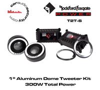 Rockford Fosgate Power T2T-S - 1” Aluminum Dome Tweeter Kit 300W Total Power