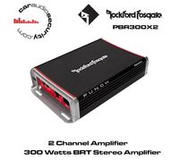 Rockford Fosgate Punch PBR300X2 - 2 Channel 300 Watt BRT Stereo Amplifier