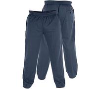 Rockford Mens Big Size Fleece Jogging Bottoms (Albert) in Navy in 4XL