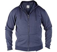 Rockford Mens Plain Zip Hooded Sweat Shirt in Navy in 3XL