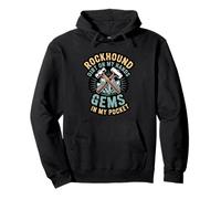 Rockhound Dirt On My Hands Gems In My Pocket Geology Pullover Hoodie