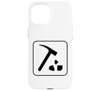 Rockhound Hammer Rock Logo Geology Student Teacher Case for iPhone 15