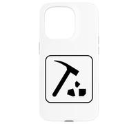 Rockhound Hammer Rock Logo Geology Student Teacher Case for iPhone 15 Pro